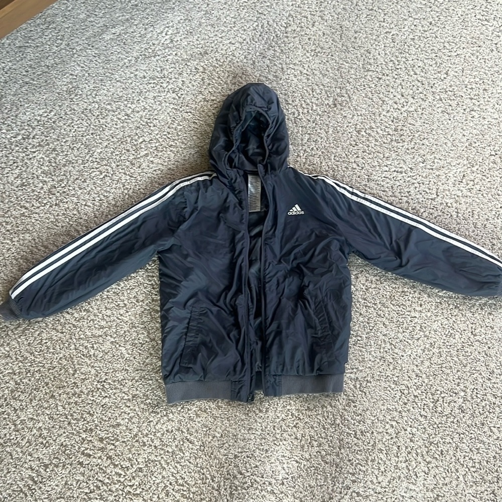 Boys 14/16 Adidas Grey Jacket
